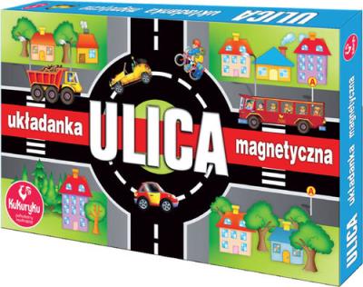 Ulica Układanka magnetyczna. Wydawca: Kukuryku. SmakLiter.pl Opakowanie Ulica Układanka magnetyczna