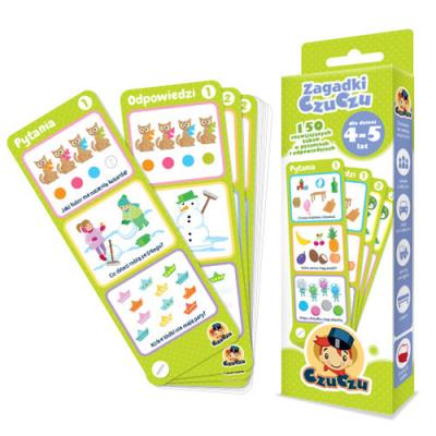 Okładka książki Zagadki CzuCzu dla dzieci 4-5 lat