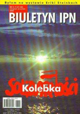 Okładka książki Biuletyn IPN 8-9/2006 Kolebka Solidarności