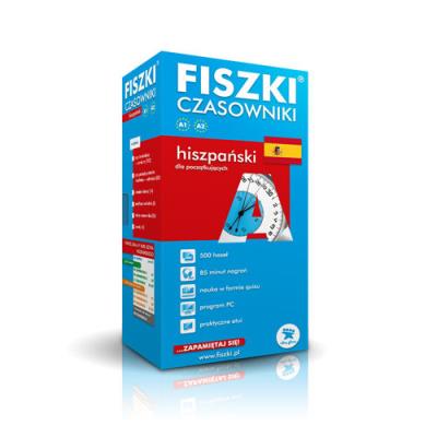 Fiszki Język hiszpański Czasowniki dla  początkujących. Autor: Perczyńska Kinga. SmakLiter.pl Okładka książki Fiszki Język hiszpański Czasowniki dla  początkujących