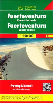 Fuerteventura mapa 1:100 000. Autor: Opracowanie zbiorowe. SmakLiter.pl Okładka książki Fuerteventura mapa 1:100 000