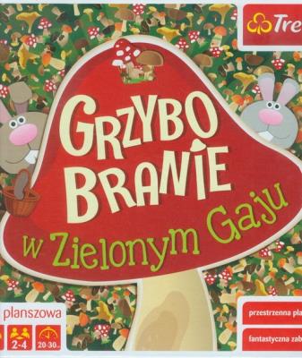 Gra - Grzybobranie w zielonym gaju TREFL. Autor:   Praca zbiorowa. SmakLiter.pl Okładka książki Gra - Grzybobranie w zielonym gaju TREFL