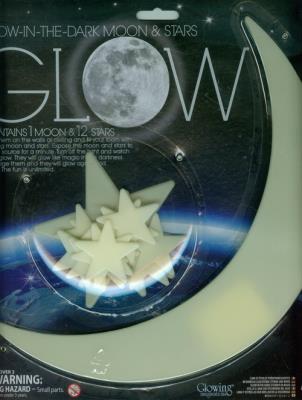 Okładka książki Gwiazdy i duży Księżyc - świecące naklejki