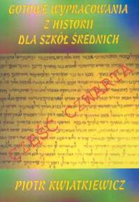 Historia IV. Autor: Kwiatkiewicz Piotr. SmakLiter.pl Okładka książki Historia IV