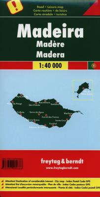 Madera mapa 1:40 000. Autor: Opracowanie zbiorowe. SmakLiter.pl Okładka książki Madera mapa 1:40 000