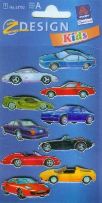 Okładka książki Naklejki folia 3D - Wyścigówki