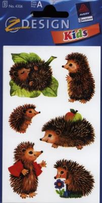 Opakowanie Naklejki papierowe - Jeże