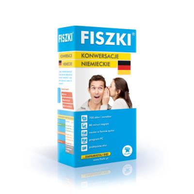 Niemiecki. Fiszki - Konwersacje w.2013. Autor: Opracowanie zbiorowe. SmakLiter.pl Okładka książki Niemiecki. Fiszki - Konwersacje w.2013