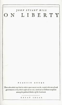 Okładka książki On Liberty
