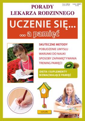 Porady lek. rodzinnego. Uczenie się... a pamięć. Autor: Agnieszka  Umińska. SmakLiter.pl Okładka książki Porady lek. rodzinnego. Uczenie się... a pamięć