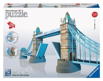 Puzzle 3D Tower Bridge 216. Wydawca: Ravensburger. SmakLiter.pl Opakowanie Puzzle 3D Tower Bridge 216