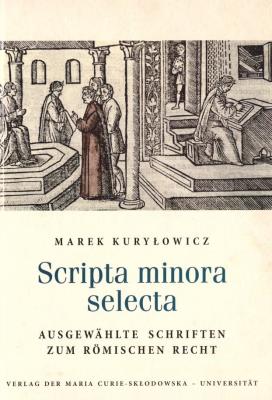 Okładka książki Scripta minora selecta