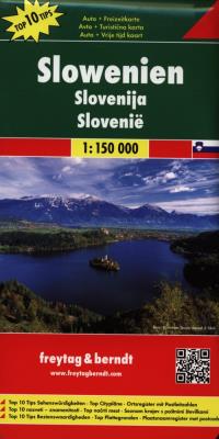 Słowenia mapa 1:150 000. Autor: Opracowanie zbiorowe. SmakLiter.pl Okładka książki Słowenia mapa 1:150 000