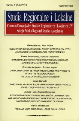Opakowanie Studia Regionalne i Lokalne 4/2013