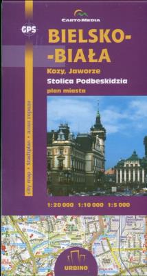 Bielsko-Biała Plan miasta 1:20 000, 1: 10 000, 1: 5 000. Autor:   Praca zbiorowa. SmakLiter.pl Okładka książki Bielsko-Biała Plan miasta 1:20 000, 1: 10 000, 1: 5 000