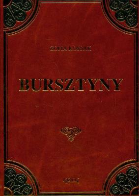 Okładka książki Bursztyny skóra tw. oprawa GREG