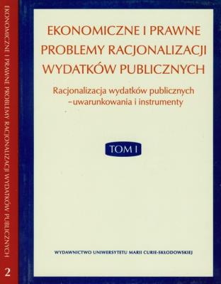 Opakowanie Ekonomiczne i prawne problemy racjonalizacji wydatków publicznych tom 1- 2