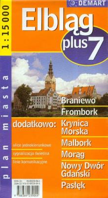 Okładka książki Elbląg plus 7 - plan miasta