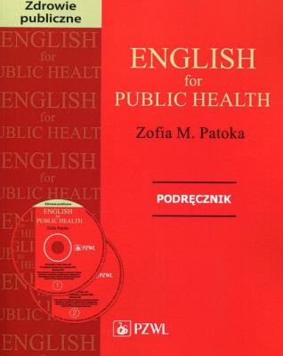 Okładka książki English for public health + kod Podręcznik
