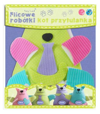 Okładka książki Filcowe Robótki Kot przytulanka Stefan