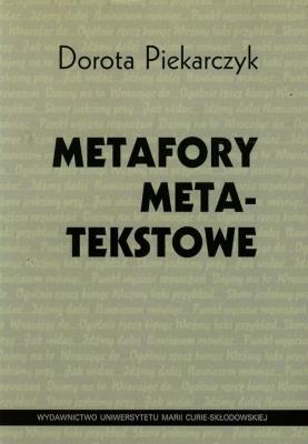 Okładka książki Metafory metatekstowe