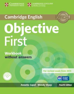 Objective First Workbook without answers + CD. Autor: Capel Annette, Sharp Wendy. SmakLiter.pl Okładka książki Objective First Workbook without answers + CD