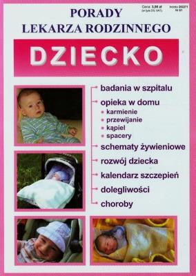 Porady lek.rodzinnego. Dziecko. Autor: Opracowanie zbiorowe. SmakLiter.pl Okładka książki Porady lek.rodzinnego. Dziecko