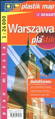 Okładka książki Warszawa 1:26 000 plan miasta laminowany