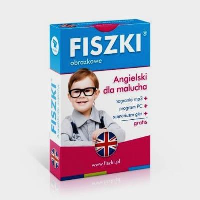 Angielski. Fiszki obrazkowe - Dla malucha. Autor: Patrycja Wojsyk (red.). SmakLiter.pl Okładka książki Angielski. Fiszki obrazkowe - Dla malucha