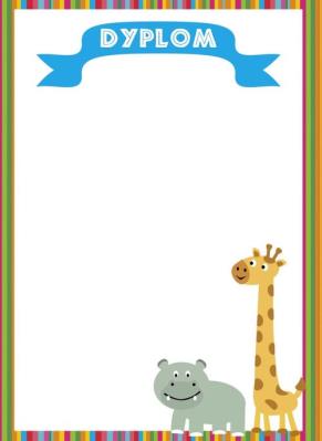 Opakowanie Dyplomy dziecięce Afryka