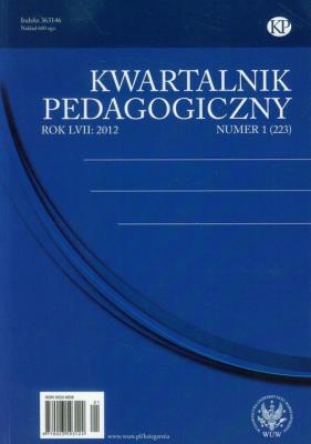 Okładka książki Kwartalnik Pedagogiczny nr 1 2012