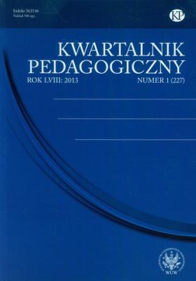 Okładka książki Kwartalnik Pedagogiczny nr 1 2013