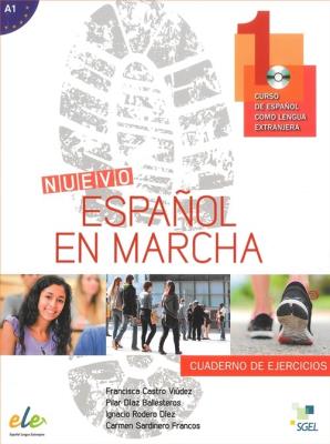 Nuevo Espanol en marcha 1 Ćwiczenia + CD. Autor: Castro Viudez Francisca. SmakLiter.pl Okładka książki Nuevo Espanol en marcha 1 Ćwiczenia + CD