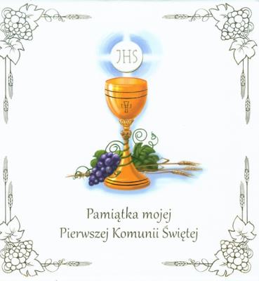 Okładka książki Pamiątka Mojej I Komunii Świętej komplet w etui