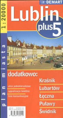 Okładka książki Plan Miasta Lublin plus 5 1:20 000   DEMART