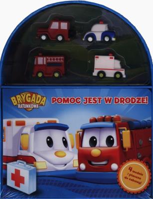 Okładka książki Pomoc jest w drodze. 4 modele i plansza do zabawy!