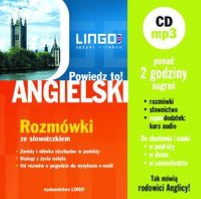 Okładka książki Angielski Rozmówki Powiedz to + CD mp3. Rozmówki ze słowniczkiem