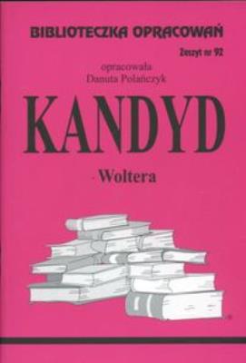 Okładka książki Biblioteczka opracowań nr 092 Kandyd