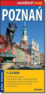 Comfort!map Poznań 1:22 000 laminat. Autor:   Praca zbiorowa. SmakLiter.pl Okładka książki Comfort!map Poznań 1:22 000 laminat