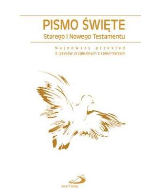 Okładka książki Pismo Święte ST i NT (biała oprawa)