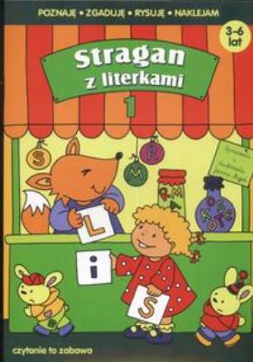 Stragan z literkami 1. Autor: Joanna Myjak (ilustr.). SmakLiter.pl Okładka książki Stragan z literkami 1