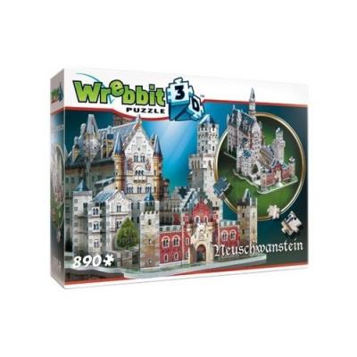Opakowanie Wrebbit puzzle 3D 890 el Zamek Neuschwanstein