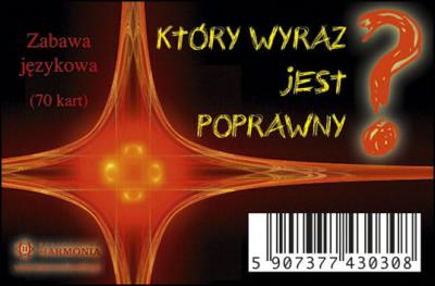 Okładka książki Który wyraz jest poprawny Karty