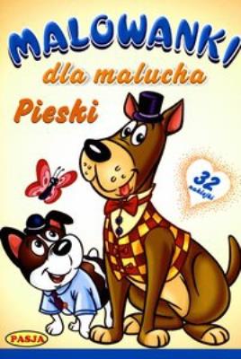 Okładka książki Malowanki dla maluchów. Pieski  PASJA