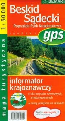 Okładka książki Mapa Turs. Beskid Sądecki DEMART