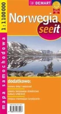 Okładka książki See it Norwegia - mapa samochodowa 1:1000000