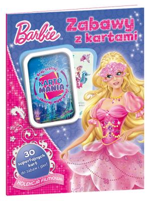 Zabawy z kartami - Barbie. Autor: QC101. SmakLiter.pl Okładka książki Zabawy z kartami - Barbie