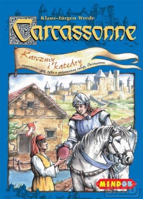 Carcassonne 1 - Karczmy i katedry (dodatek). Autor: Klaus-Jürgen Wrede. SmakLiter.pl Okładka książki Carcassonne 1 - Karczmy i katedry (dodatek)