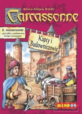 Carcassonne 2 - Kupcy i budowniczowie (dodatek). Autor: Klaus-Jürgen Wrede. SmakLiter.pl Okładka książki Carcassonne 2 - Kupcy i budowniczowie (dodatek)