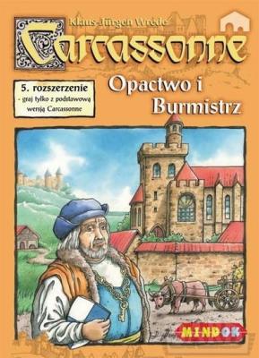 Carcassonne 5 - Opactwo i burmistrz (dodatek). Autor: Klaus-Jürgen Wrede. SmakLiter.pl Okładka książki Carcassonne 5 - Opactwo i burmistrz (dodatek)